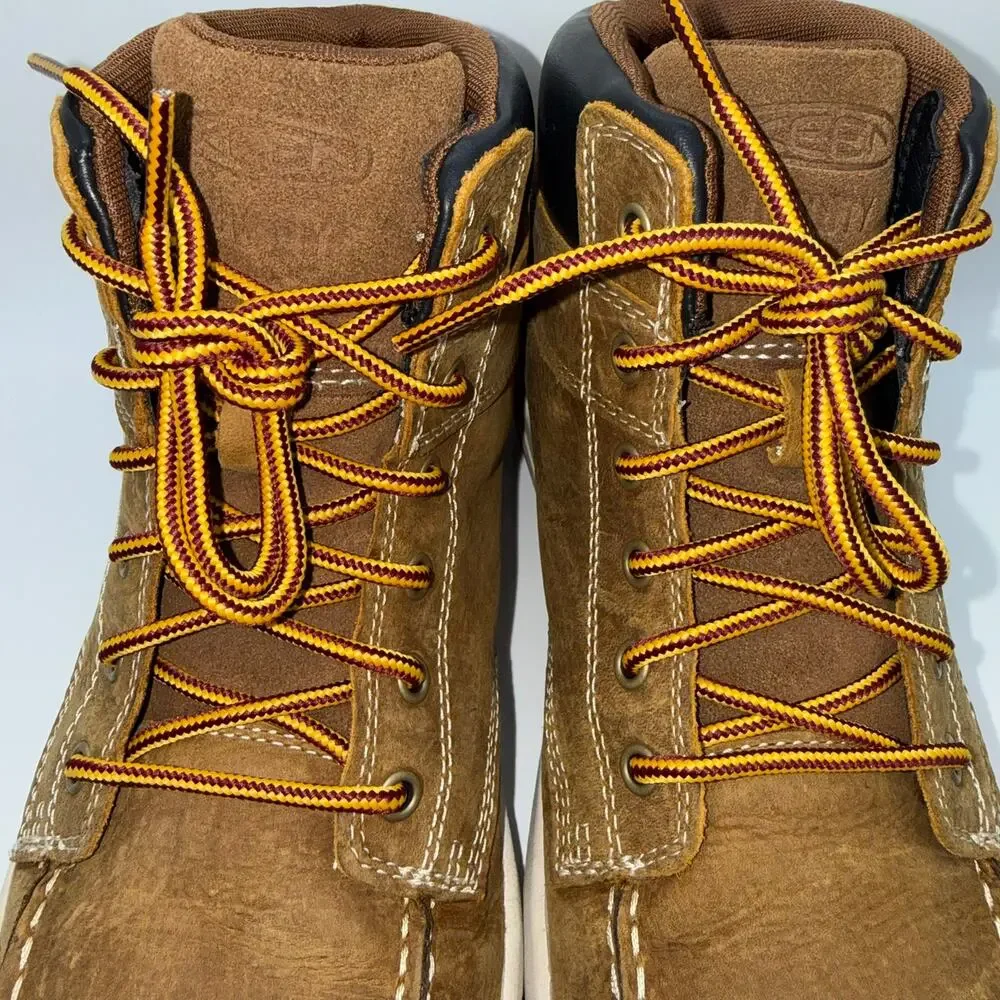 KEEN Gibson Waterproof Work Boot Men's US 11D Belgian Mid Top Lace Up Soft Toe